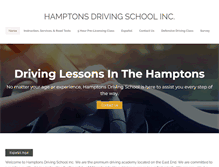 Tablet Screenshot of hamptonsdrivingschool.com